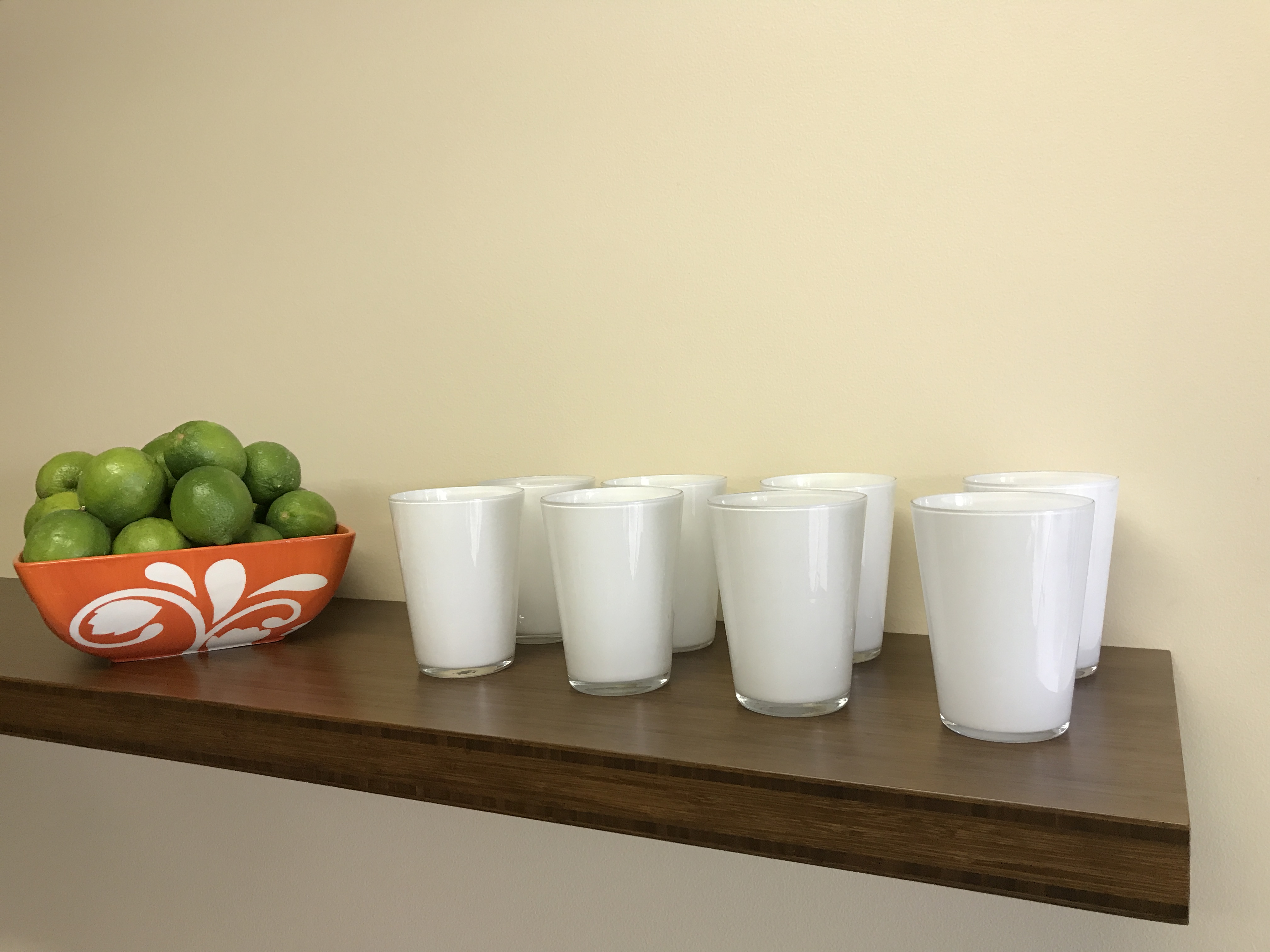 kitchen floating shelf chocolate bamboo